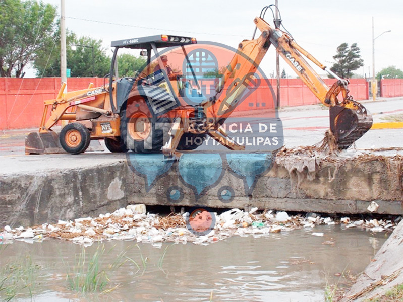 Recolectan 10 toneladas de basura por las lluvias en Matamoros