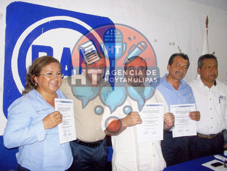 Entrega PAN constancia a candidatos de Altamira