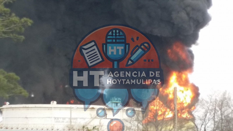 Incendio en tanque de almacenamiento de la Refinera Francisco I. Madero