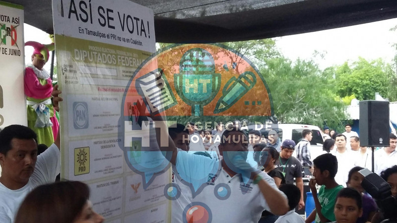 Instruyen a la gente priistas de Reynosa sobre cmo votar