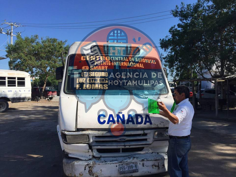 Sacan de servicio microbuses en psimo estado 