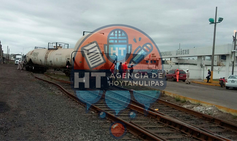 Descarrila tren en Madero