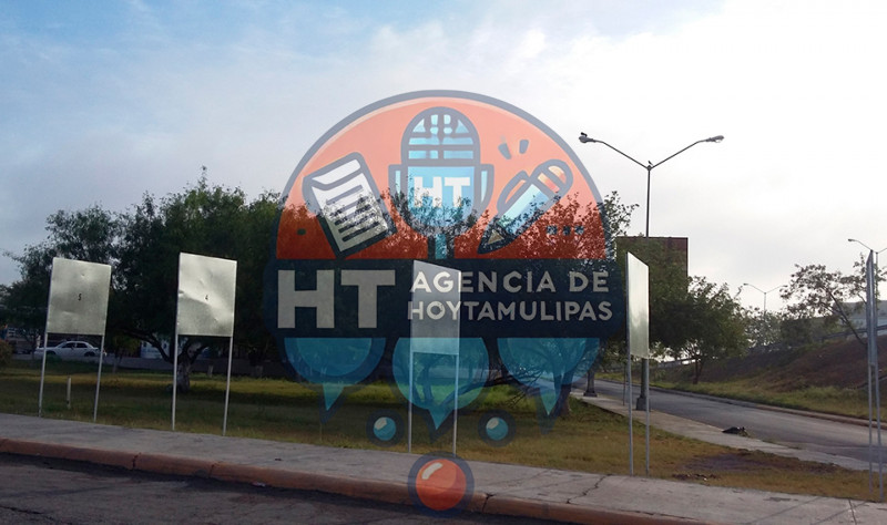 Bastidores instalados en Reynosa
