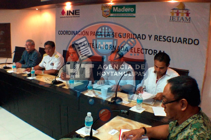 Reunin de seguridad en Madero rumbo a elecciones