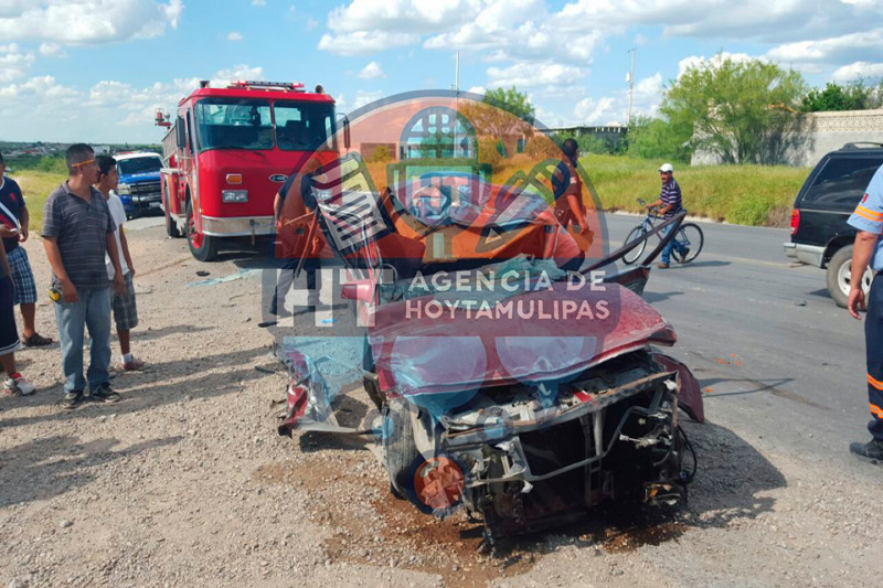 Accidente vial en Nuevo Laredo